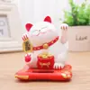 Adorno de Gato de la Suerte Alimentado por Energía Solar Gato de la Suerte que Mueve la Pata Automáticamente Decoración para Coche