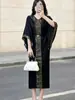 Vestido largo de verano para mujer de talla grande de comercio exterior europeo y americano, falda plisada diseño Issey Miyake, ropa de mujer de alta gama de Shenzhen Nanyou