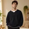 Bestseller internacional: Suéter de malha masculino com gola, estilo influencer moderno, falso duas peças personalizado, em estoque para pedidos em atacado