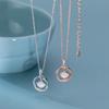 Set de Collares de Plata de Ley S925 Nalan con Diamantes Anillo de Mobius Concha Joyería para el Cuello de Mujer Y01121