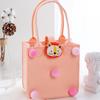 Bolsa de Compras de Mão de Boneca de Desenho Animado, Bolsa Fofa de Feltro de Lã Caixa de Presente, Bolsa de Presente de Mão Lua Cheia para Festa de Aniversário