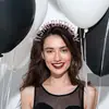 Festa de Aniversário Transfronteiriça Faixa de Cabeça com Strass É Meu Aniversário Faixa de Cabeça com Letra Nova para Meninas Acessórios Yiwu