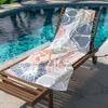 Toalla de Playa de Microfibra Transfronteriza Europea y Americana Impresión Digital Toalla de Baño para Playa Engrosada Extra Grande Toalla de Baño Chal