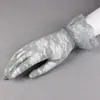 Guantes de Encaje de Verano para Mujer Delgados Sexy Negros Elásticos Elegantes para Conducir al Aire Libre Protección Solar Transpirables Moda Corta de Primavera y Otoño