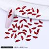 Angola rojo mini tamaño pequeño forma plana diamante Ancora rojo Año Nuevo Navidad k9 diamante de uña joyería al por mayor