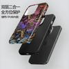Estojo de Filme Colorido com Letras de Grafite da Moda e Descolado para Apple 18 Pro Max, Capa Dura Fosca Personalizada para iPhone 15