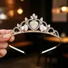 Acessórios de Cabelo Coroa de Princesa Barbie Suporte Atacado Personalização Personalização por Imagem Desempenho Acessórios de Cabelo Festa de Aniversário Tiara Meninas
