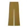 Moda europea y americana transfronteriza para mujer AliExpress artículo más vendido elegante camisa de manga larga con cuello redondo de color liso anudada + conjunto de pantalones de pierna recta