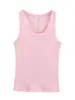 Moda femenina transfronteriza, nueva colección primavera/otoño, estilo europeo y americano, top de tirantes acanalado sin mangas simple y elegante 3253301