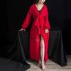 Vestido rojo de estilo étnico para turismo de Yunnan y Xinjiang, vestido de playa del lago Qinghai, vestido rojo exótico del desierto, foto de vestido largo