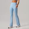 Calças de Yoga de Novo Estilo Transfronteiriço de Perna Larga Cintura Alta Controle da Barriga Levanta Bumbum Calças Flare Calças de Yoga Escovadas Calças Compridas Esportivas Casuais Femininas