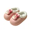 Pantuflas de algodón para niños de invierno, unisex, cálidas y forradas de felpa, impermeables de EVA, adecuadas para padres e hijos, para bebés y niños mayores