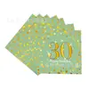 Venta Caliente Transfronteriza Juego de Vajilla Desechable para Fiesta de 30 Cumpleaños Suministros para Fiesta Platos de Papel Desechables