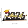 Bt364 Transfronterizo Temporada de Graduación 2026 Decoración de Mesa de Madera Adornos Decorativos Festivos Temporada de Graduación Pantalla de Escritorio de Graduación