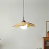 Araña de restaurante estilo wabi-sabi japonés de trébol de cuatro hojas, adecuada para casa de huéspedes, sala de té, restaurante de hot pot, luz decorativa para comedor comercial, arte en madera y hierro