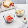 Tigela de salada simples criativa tigela de sobremesa doméstica tigela de vidro louça transparente tigela de frutas tigela de sopa presente promocional