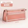 Estuche de malla transparente, caja de papelería tridimensional de doble capa, especial para exámenes de estudiantes, bolsa de almacenamiento de lápices y papelería de gran capacidad