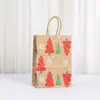 Bolsa de Regalo Navideña de Papel Kraft Más Vendida en Amazon Bolsa de Compras para Centro Comercial Bolsa Tote Conveniente