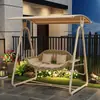 Balanço Pátio Externo Villa Jardim Cadeira de Balanço Terraço Varanda Pousada Cadeira de Salão Celebridade da Internet Rede Dupla Externa Cadeira Suspensa