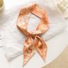 Bufanda de Seda de 26 Letras Banda para el Cabello para Mujer Super Hermosa Elegante Corea del Sur Decorativa Bufanda Pequeña Corbata Cinta para Bolsa Combinable