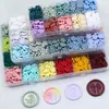 Juego Completo de Perlas para Sello de Cera con Formas de Flores, Caja Transparente con Compartimentos, 10/15/24 Colores, Venta al por Mayor de Fábrica de Sellos de Cera