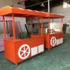 Carrito Móvil de Madera Estilo Antiguo Anticorrosión, Puesto Móvil, Carrito de Venta Ambulante, Food Truck de Calle, Carrito de Yakitori para Mercado Nocturno