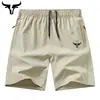 2025 Verano Modernos Holgados y Cómodos Talla Grande Delgados Shorts Nuevos Casual Deportivos Transpirables Seda de Hielo Pantalones de Cinco Puntos Ropa para Hombre