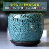 Vaso de Flores Cerâmica Grande Casa com Bandeja Distintivo Simples Planta Verde em Forma de Ovo Verde Dendrocalo Pequeno Vaso de Flores Carnudo