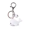 Llavero de Ballena Linda de Celebridad de Internet Llavero de Ballena Azul Hecho a Mano Colgante para Bolso Accesorio con Forma de Ballena de Resina de Dibujos Animados
