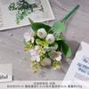 Combinación de Eucalipto Simulado Ramo Falso, Flor Artificial de Seda, Flor de Piso para Boda, Flor de Plástico, Arreglo de Boda de Alta Gama