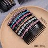 Flequillo Peine para el Cabello Peine de Inserción Clip para el Cabello a Presión para Cabello Roto Adorno para la Cabeza Parte Posterior de la Cabeza Clip para Cabello Extendido Mujer Adulta Horquilla para el Cabello con Pedrería Venta al por Mayor