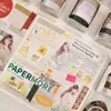 SDRT250308 Série Papel Comum Conjunto de Fitas Washi, Fita de Material Decorativo Padrão Xadrez para Diário T