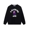 Comercio Exterior Transfronterizo Venta al por Mayor Marca de Moda Pe Tiburón Sudadera de Cuello Redondo Dropshipping Otoño e Invierno Sudadera de Felpa