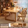 Escritorio de Madera Maciza para Sala de Estar, Mesa de Lectura y Estudio, Escritorio Doble para Uso Doméstico, Escritorio que se Puede Usar en la Sala de Estar, Estación de Trabajo