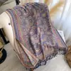 2025 Novo Cachecol de Franjas em Jacquard Imitação de Caxemira Macio e Respirável Outono e Inverno Versátil Cachecol Xale Feminino Estilo de Luxo Acessível