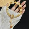 [Vórtice de Pera Pequena] Pulseira Bodhi Esculpida em Garra de Gato Dedos Macios de Menina Fofa Wen Brincar Pulseira de Contas de Buda Fornecimento Direto da Fábrica
