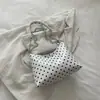 Bolso único de lunares estilo coreano para axila para mujer, nuevo bolso de hombro de nicho para el verano de 2026, bolso de mano retro francés, bolso tipo dumpling