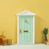 1:12 Mini Accesorios para Casa de Muñecas Muebles para Casa de Muñecas Puerta Colorida Aguja de Casa Puerta Imitación Herrajes Puerta