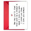 Set de Envolvente para Tarjeta de Saludo de Texto Nuevo Día de San Valentín Transfronterizo Tamaño Grande 10 Juegos o Más Tarjeta de Mensaje de Regalo Festivo para Pareja