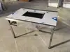 Mesa de Barbacoa sin Humo de Acero Inoxidable Mesa de Parrilla de Carbón para Exteriores Asado de Tofu a la Carta Carbón para el Hogar