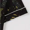Fabricante de Conjunto de Pijama Cardigan Preto de Seda Leite Transfronteiriço Europeu e Americano para Mulheres, Shorts de Manga Curta, Roupa de Casa Casual Respirável
