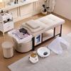 Lavabo Cerámico Cama para Lavar el Cabello Barbería Cama Completamente Horizontal Salón de Belleza Centro de Ocio Salón de Peluquería Salón de Peluquería Función Cama de Belleza para Celebridades de Internet