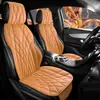 Almofada de Assento de Carro Transfronteiriça, Almofada de Assento de Carro de Cobertura Total para Quatro Estações, Almofada de Assento de Carro Integrada de Couro Nappa Universal para Cinco Lugares