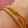 Acessórios Banhados a Ouro Prata Método Antigo S925 Cinzel Gravado Guirlanda de Cânhamo Lanterna de Contas de Oito Costelas Contas a Granel Corda para Pulseira DIY