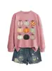 Nove estampas diferentes de abóbora 6 comércio exterior transfronteiriço Amazon atacado feminino solta casual plus size moda moletom