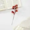 Fruta de Acebo Fa Cai Guo Fruta Roja Flor de Año Nuevo Cubo de Flores Material Decoración del Festival de Primavera Flor Artificial Flor Falsa Venta al por Mayor