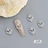 Accesorios Populares de Uñas Transfronterizos Celebridad de Internet Navidad de Gama Alta Corona de Navidad Moño para Uñas Aleación Accesorios para Uñas Super Brillantes