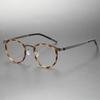 Nuevas Gafas Retro Carey 9704 Cara Pequeña Montura Redonda Se Pueden Equipar con Graduación Miopía Gafas de Titanio Puro para Hombre