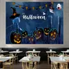 Tecido de Fundo para Halloween Estilo Nórdico Pano para Pendurar ins Decoração de Quarto de Menina Celebridade Cyber Arranjo de Cabeceira Tapeçarias Parede de Dormitório