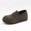 Mocasines de Nuevo Estilo 2025 para Mujer, Zapatos Tipo Beanie de Suela Blanda, Zapatos Retro de Ante Esmerilado de Una Pieza, Zapatos Casuales para Ropa de Trabajo para Mujer